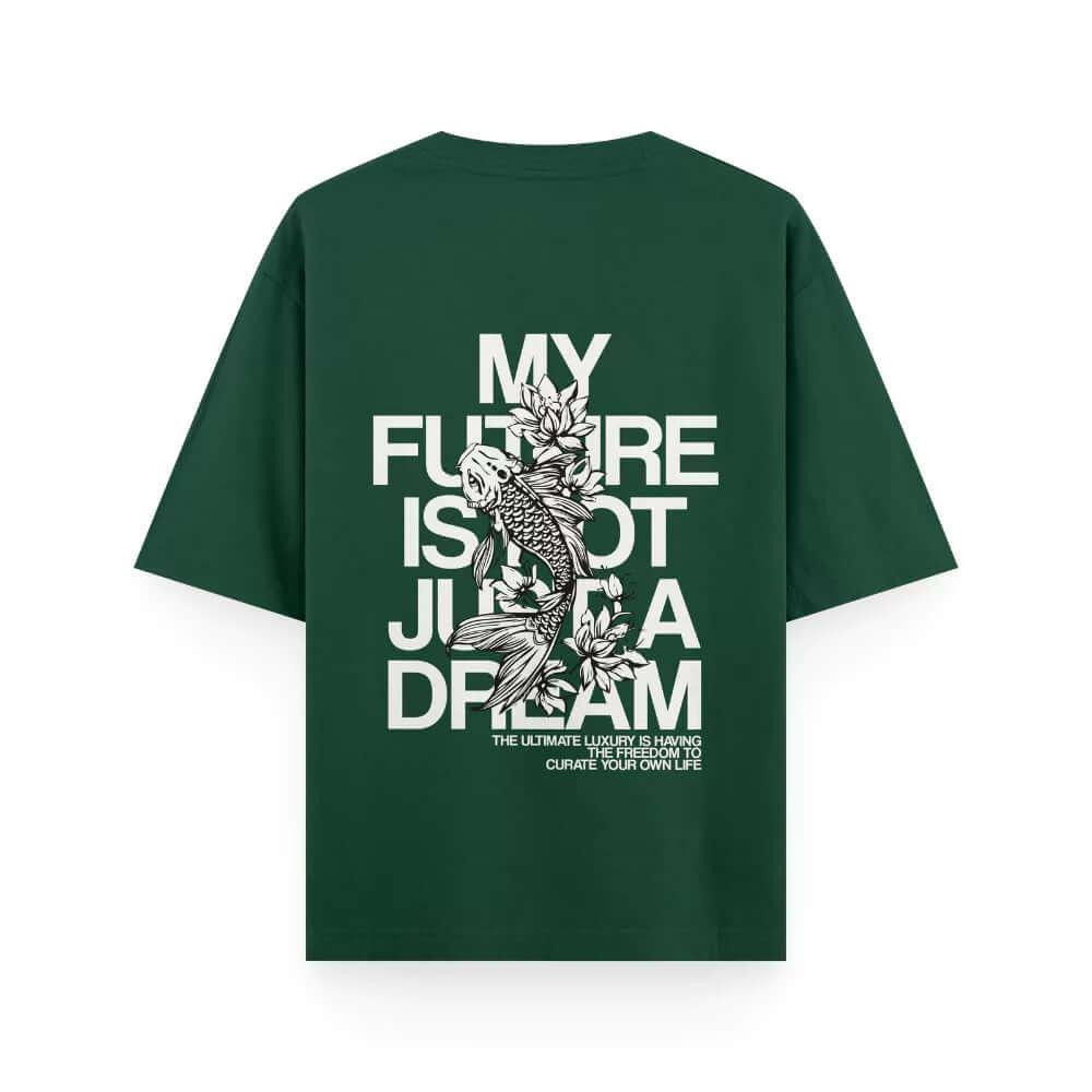 Shop Oversized Bottle Green Tshirt