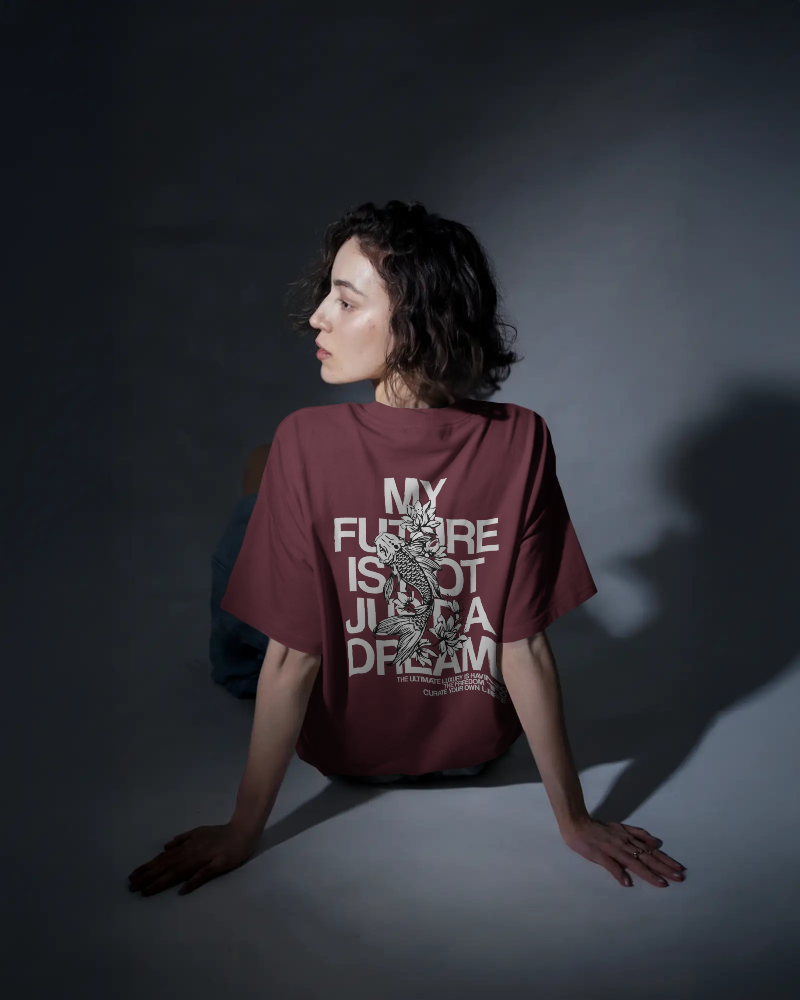 FUTURE - Oversized Maroon T-shirt | Color Edition 2 | Unisex