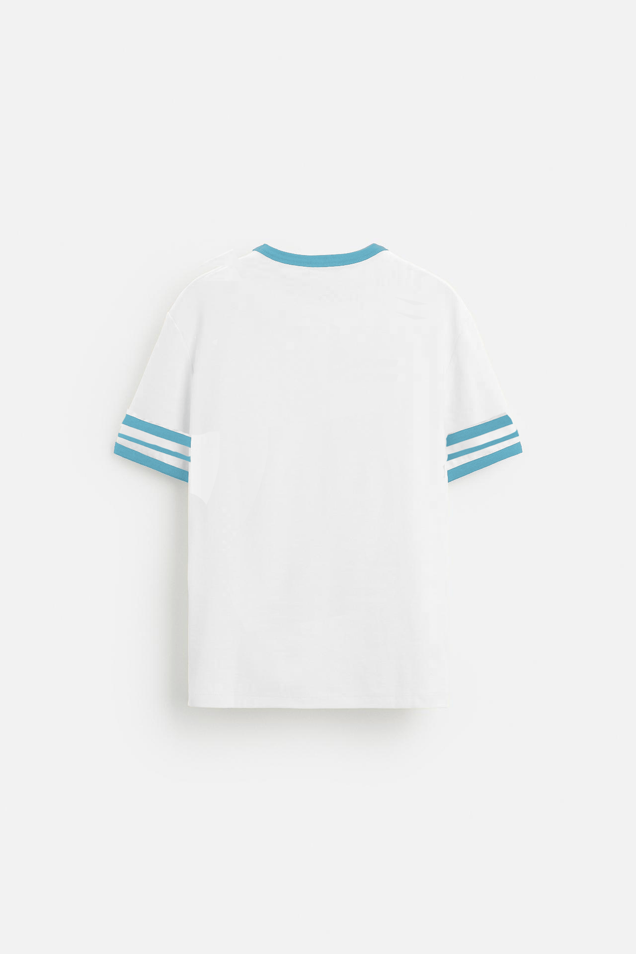 INDIA CONTRAST RIB OVERSIZED TSHIRT - WHITE