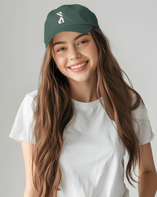 The Hustle Groove Co. Embroidery Logo Bottle Green Baseball Cap