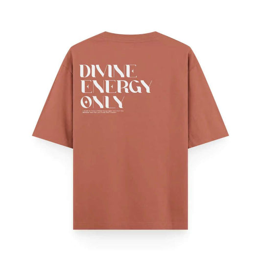   Divine Energy - Oversized Coral T-shirt Dark Edition | Unisex