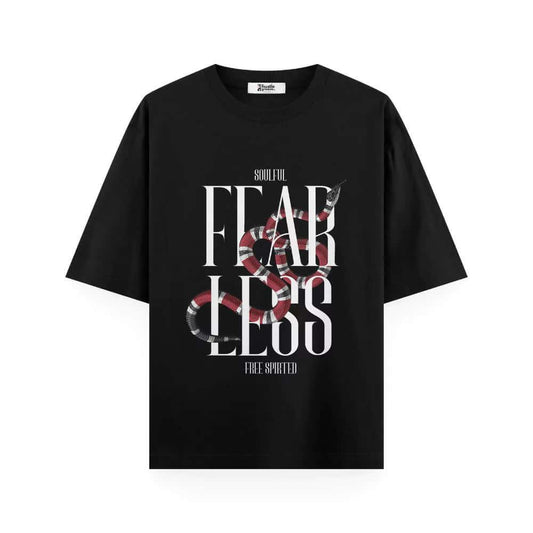   Soulful T Shirt | Fearless & Free Spirited - Unisex Oversized T-shirt Black