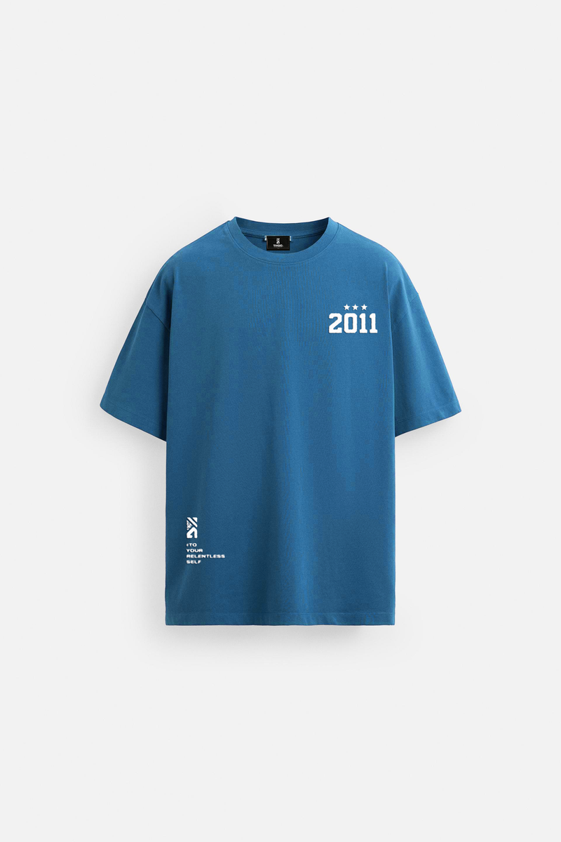 2011 INDIA WORLD CUP TSHIRT - AIRFORCE BLUE