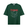 Buy UNISEX Oversized Graphic Bottle Green T-shirt