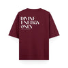 Oversized Maroon Women's T-shirt