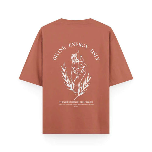   Divine Energy - Oversized Coral Women's T- shirt