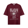 Bloom  maroon  T-shirts 