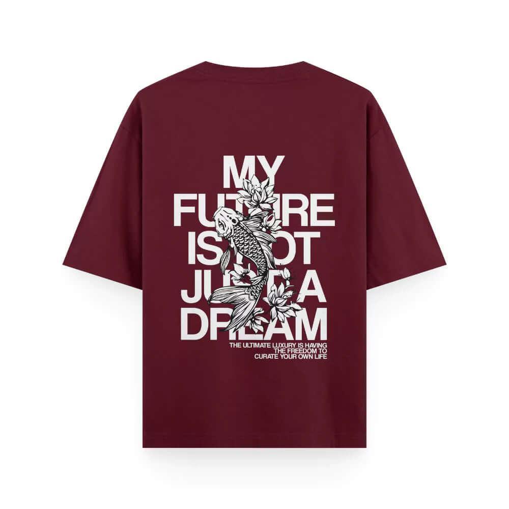 Buy UNISEX Oversized Maroon T-shirt