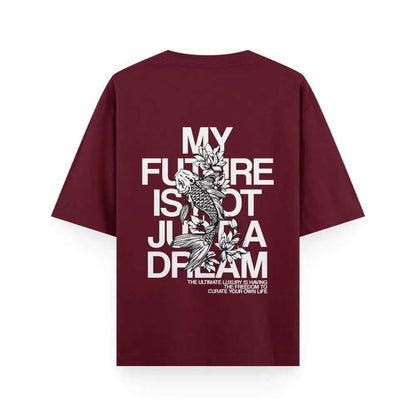 Buy UNISEX Oversized Maroon T-shirt