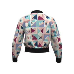 THGC Fortress – Pastel GeoMatrix AOP Bomber Jacket