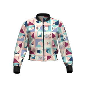 THGC Fortress – Pastel GeoMatrix AOP Bomber Jacket