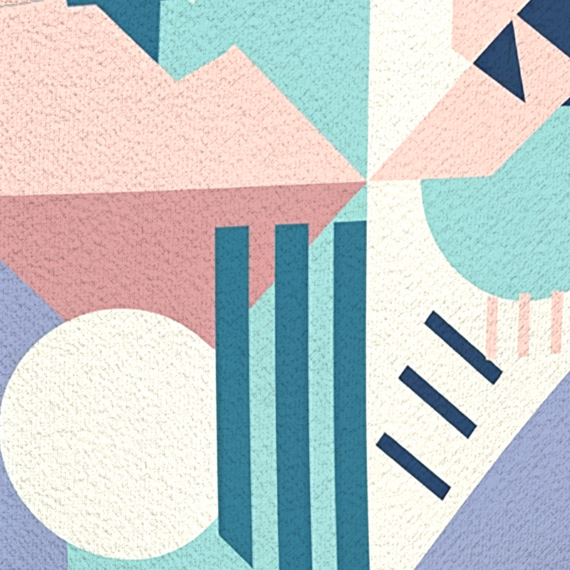 THGC Fortress – Pastel GeoMatrix AOP Bomber Jacket