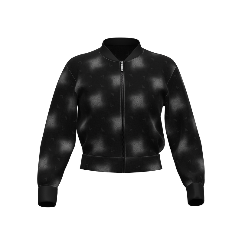 THGC Fortress – Shadow Vortex AOP Womens Bomber Jacket