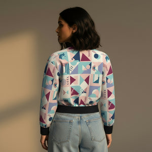 THGC Fortress – Pastel GeoMatrix AOP Bomber Jacket