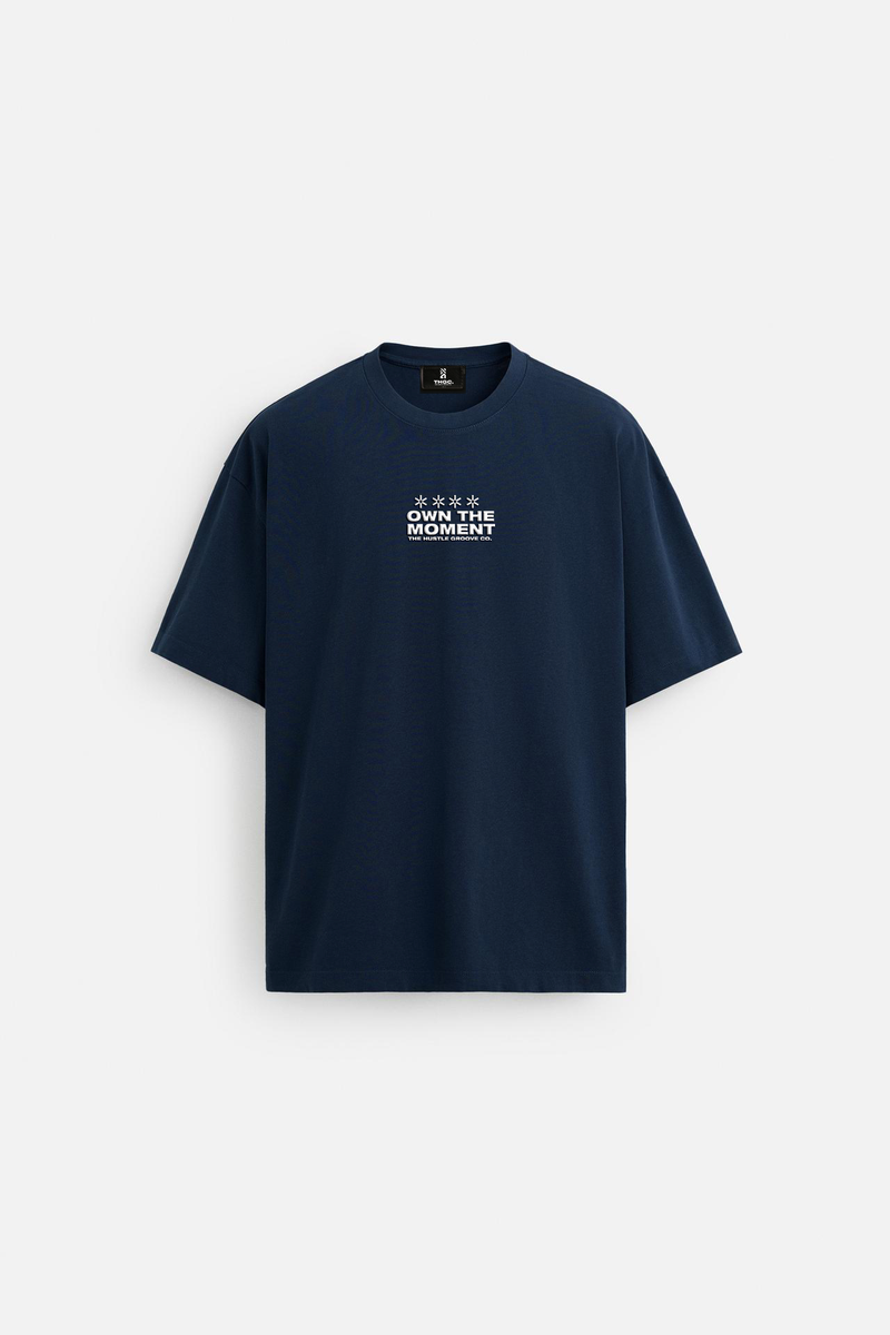 OWN THE MOMENT II OVERSIZED TSHIRT - NAVY BLUE - alternate view