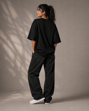 GO. Oversized Black Tshirt