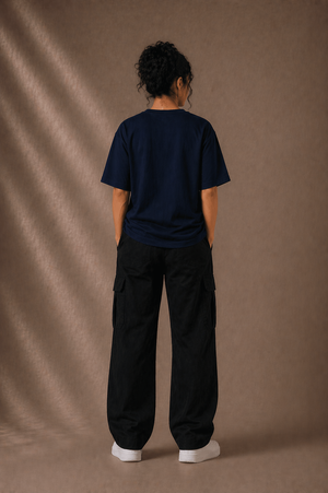 GO. Oversized Navy Blue Tshirt