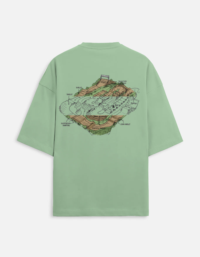 ISRL “Track Blueprint” Light Edition Oversized Tshirt