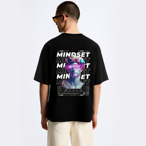 Hustle Mindset - Oversized Black T-shirt | Unisex