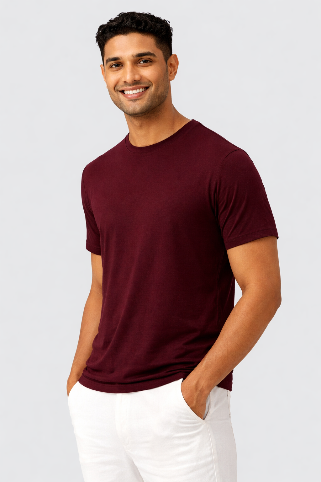 THGC Basics - Original Supima Mens Maroon T-shirt