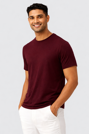 THGC Basics - Original Supima Mens Maroon T-shirt