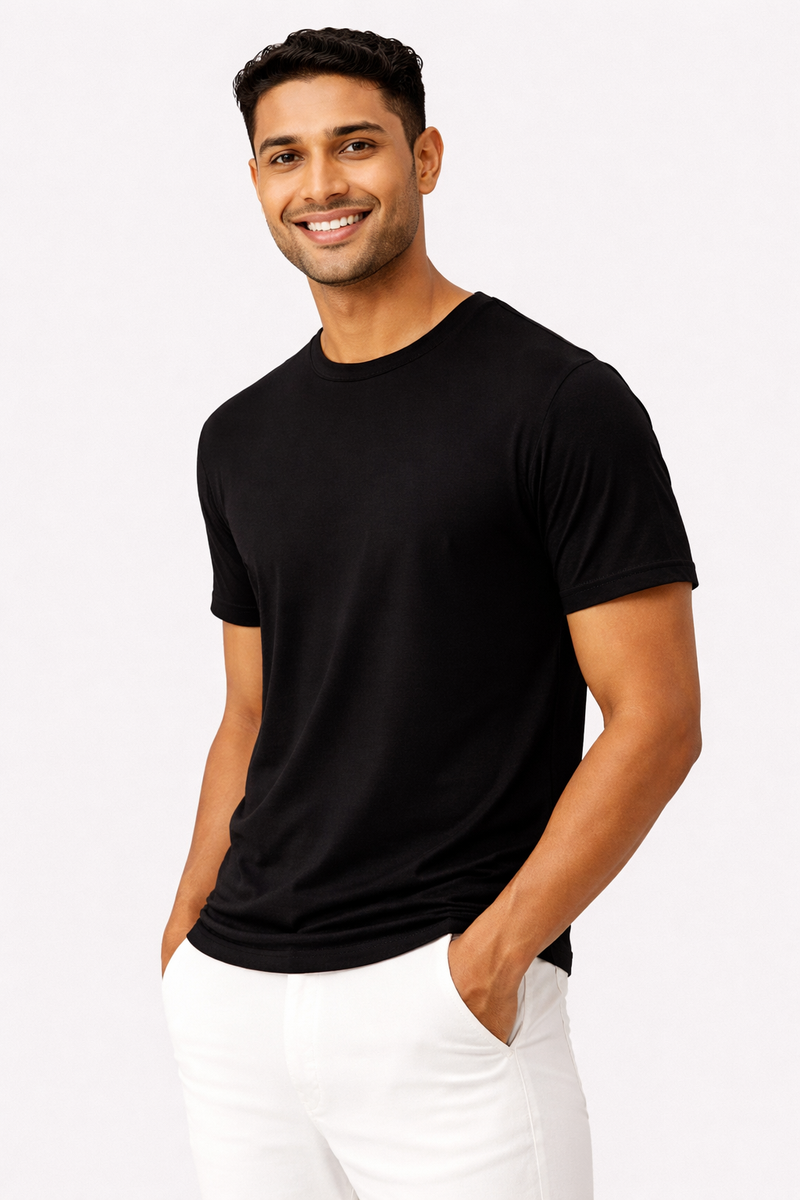 THGC Basics - Original Supima Mens Black T-shirt