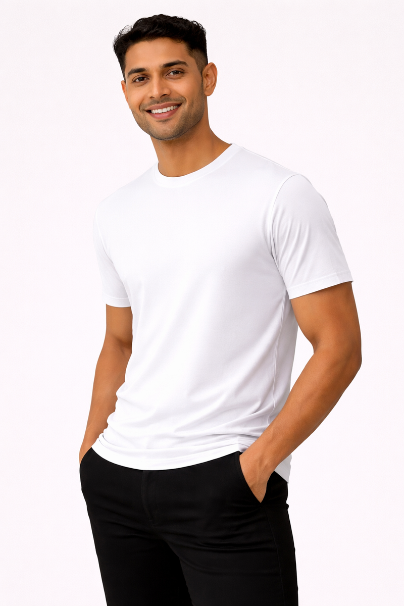 THGC Basics - Original Supima Mens White T-shirt