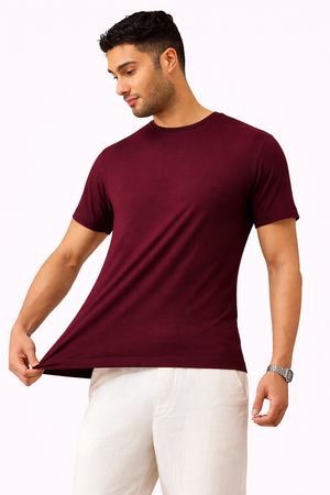 THGC Basics - Original Supima Mens Maroon T-shirt
