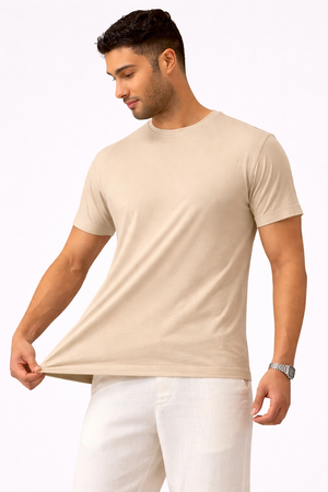 THGC Basics - Original Supima Mens Beige T-shirt