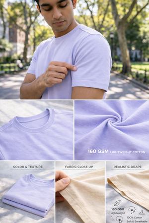 THGC Basics - Original Supima Mens Lavender T-shirt