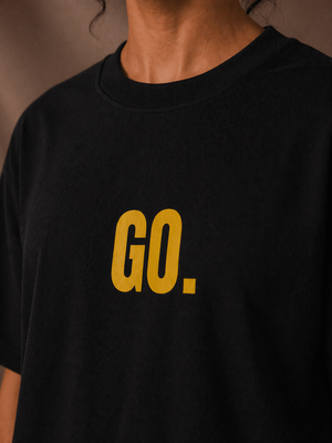 GO. Oversized Black Tshirt