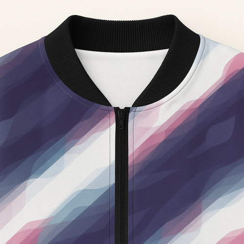 THGC Fortress Aurora Fade AOP Womens Bomber Jacket