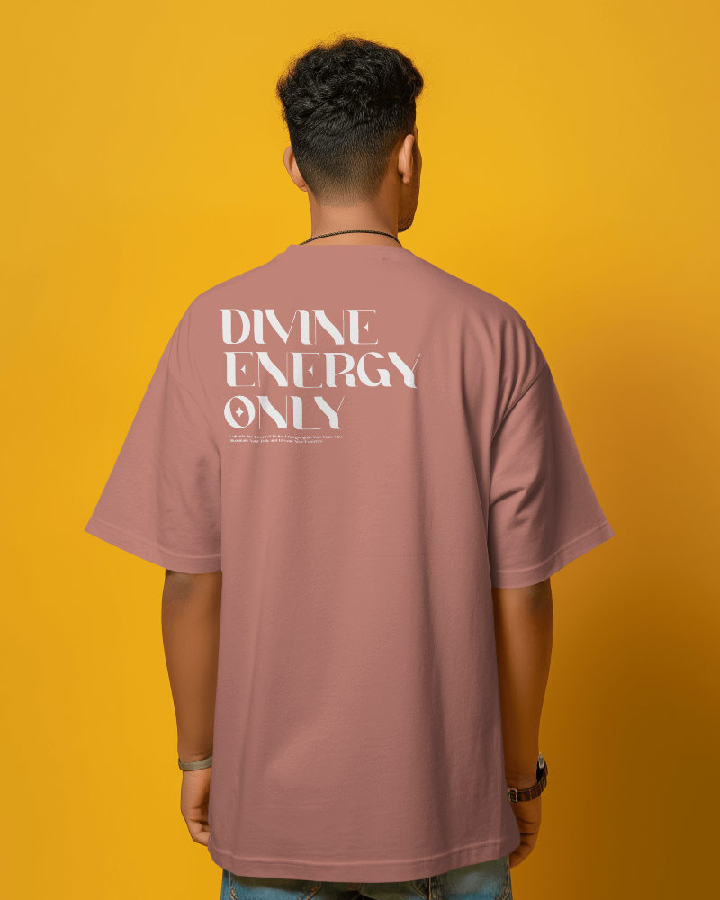 Divine Energy - Oversized Coral T-shirt Dark Edition | Unisex
