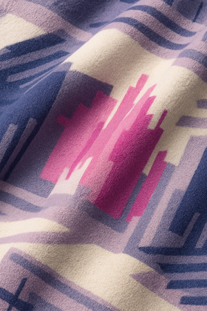 THGC Fortress Abstract Violet Skyline AOP Women’s Bomber Jacket