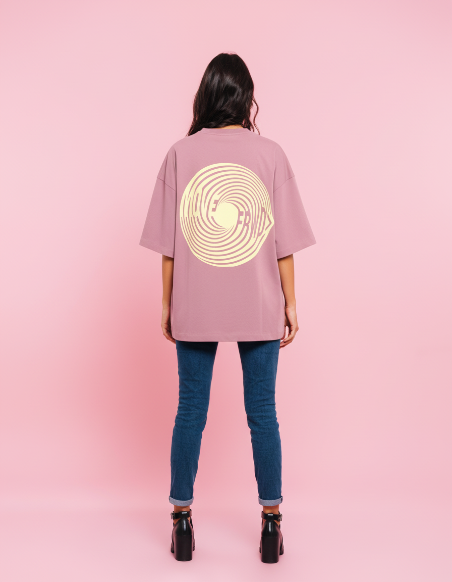 THGC Essentials Move Forward Oversized French Terry Womens T-shirt