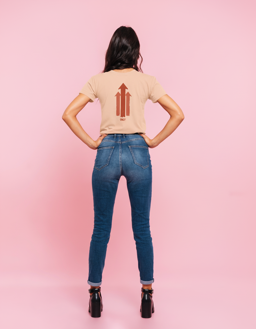 THGC Basics Only Up Classic Crew Neck Womens T-Shirt