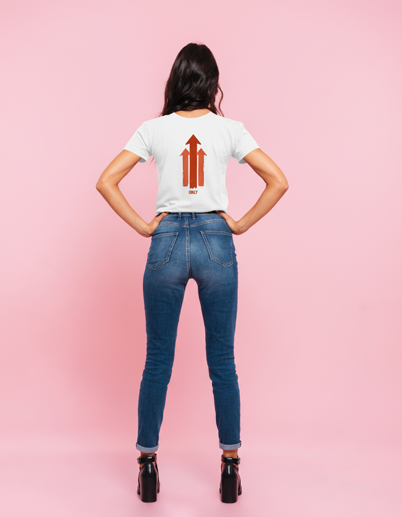 THGC Basics Only Up Classic Crew Neck Womens T-Shirt