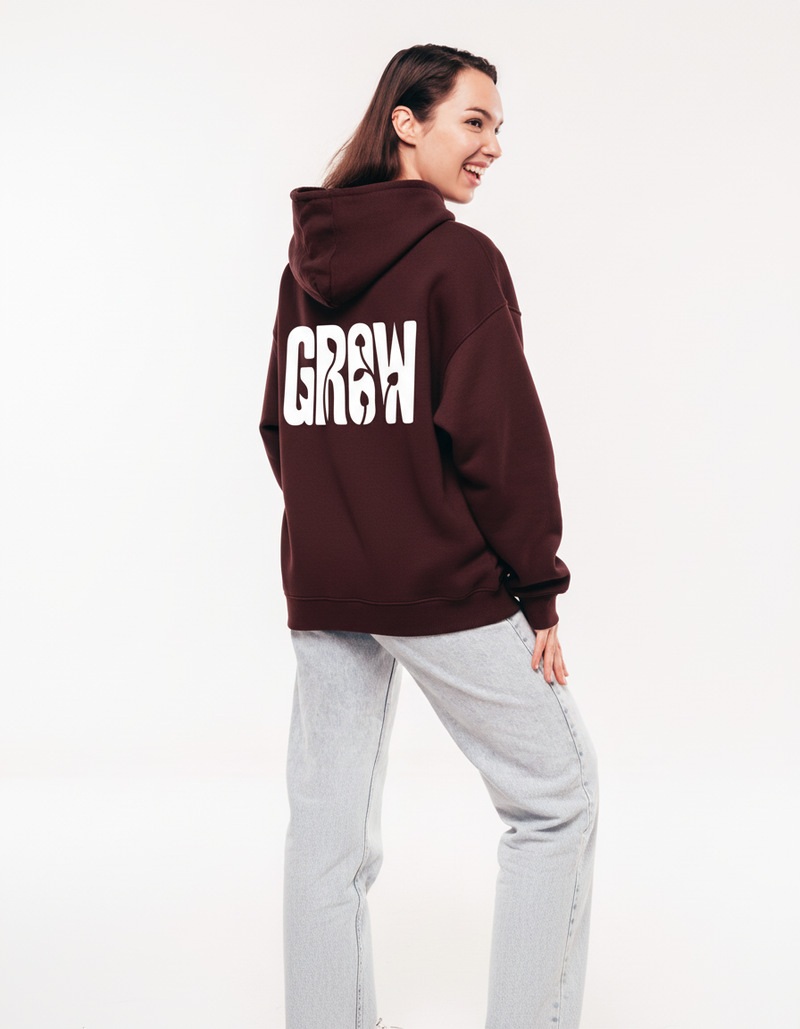 THGC Fortress – "GROW" Oversized Womens Hoodie