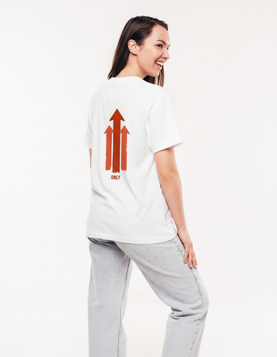 THGC Basics Only Up Classic Crew Neck Womens T-Shirt