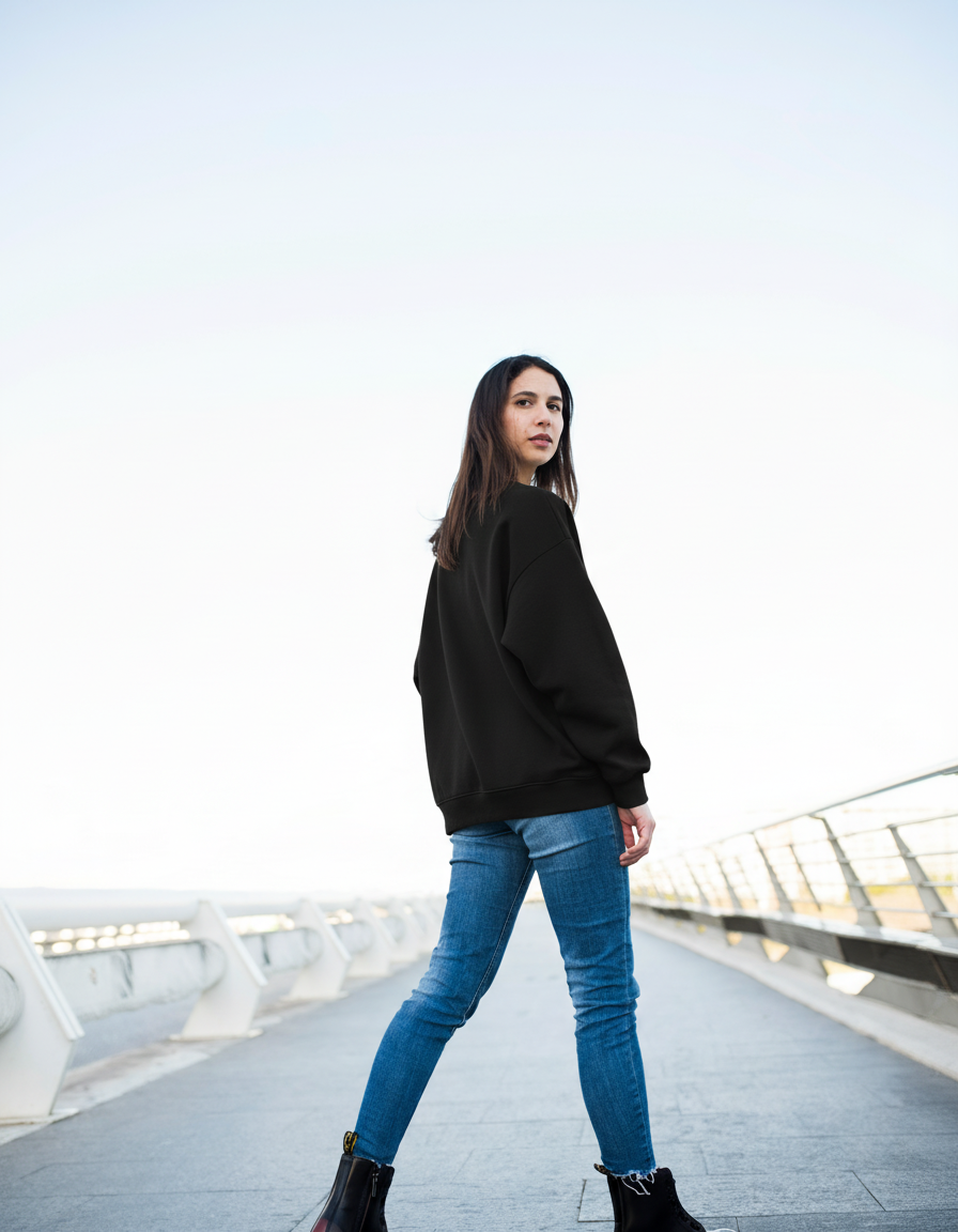 THGC Essentials – FRWD Dark Edition Oversized Womens Sweatshirt