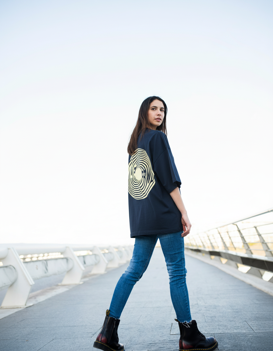 THGC Essentials Move Forward Oversized French Terry Womens T-shirt