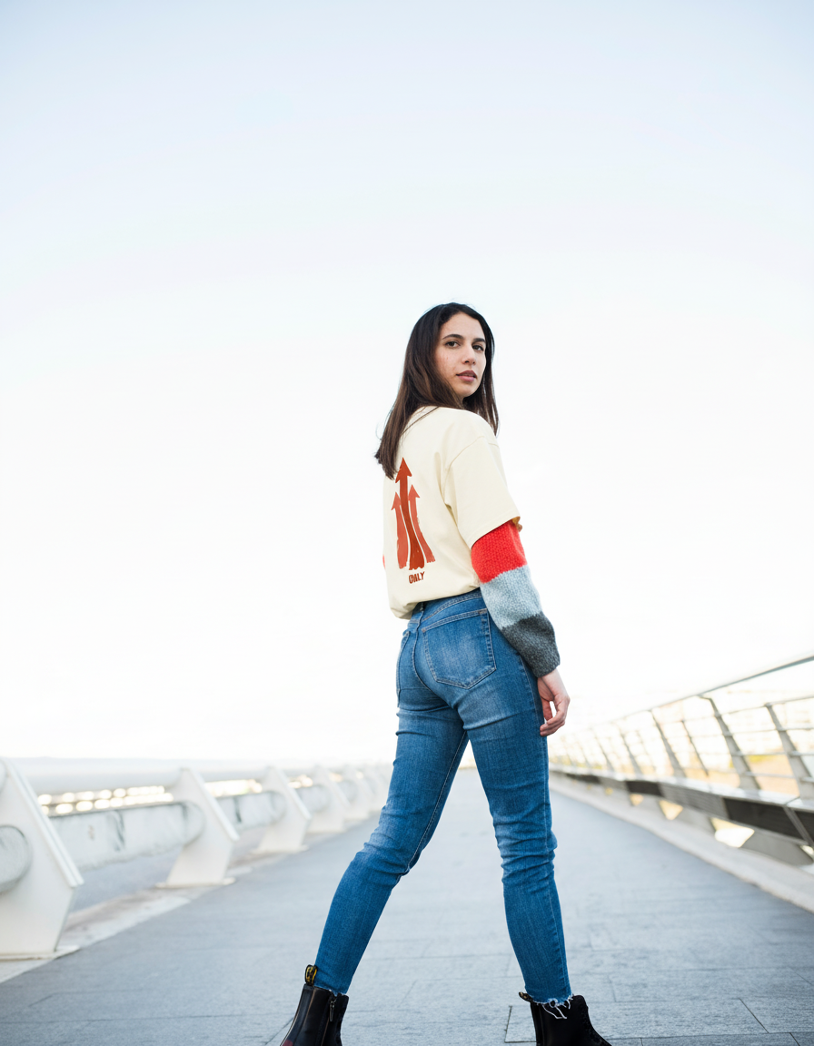 THGC Basics Only Up Classic Crew Neck Womens T-Shirt