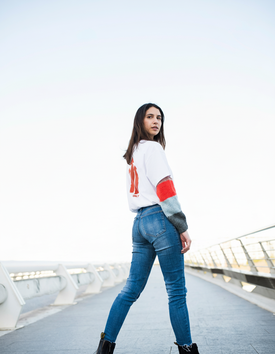 THGC Basics Only Up Classic Crew Neck Womens T-Shirt