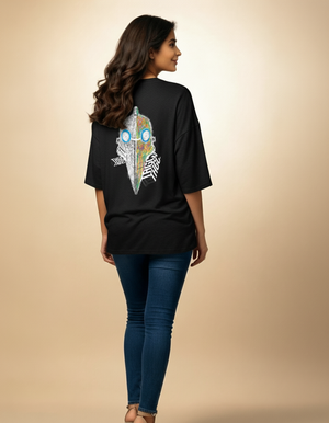 THGC Essentials “Khonshu” Dark Edition Oversized French Terry Womens T-Shirt