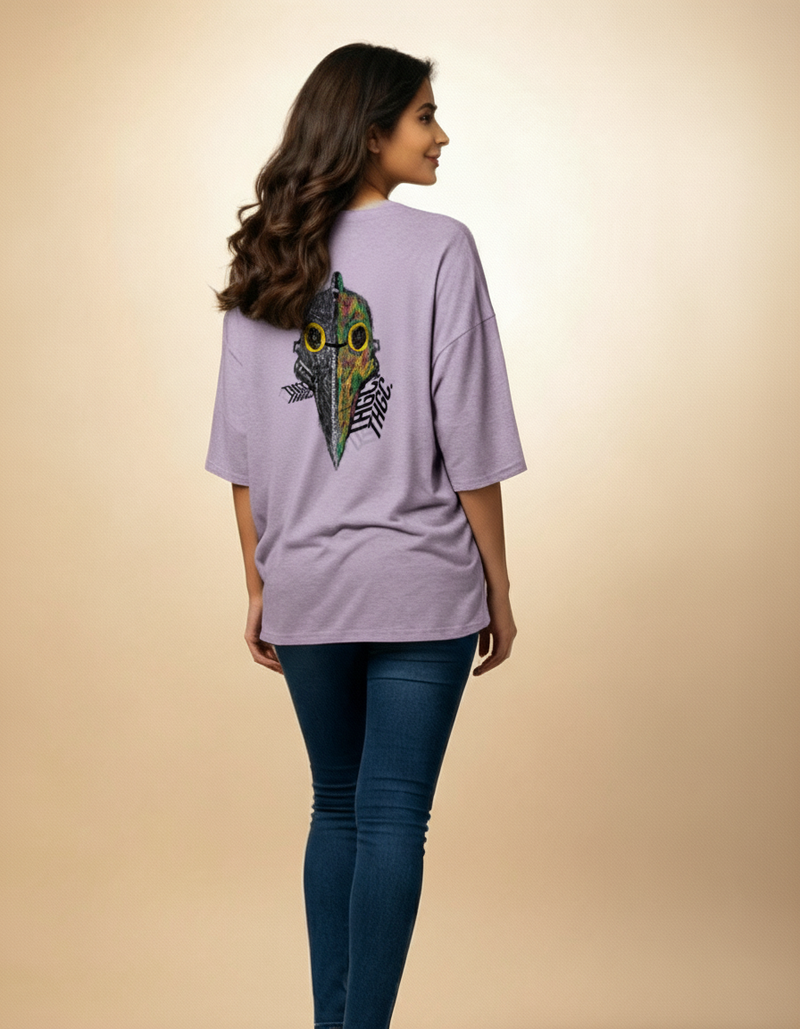 THGC Essentials – “Khonshu” Light Edition Oversized French Terry Womens T-Shirt