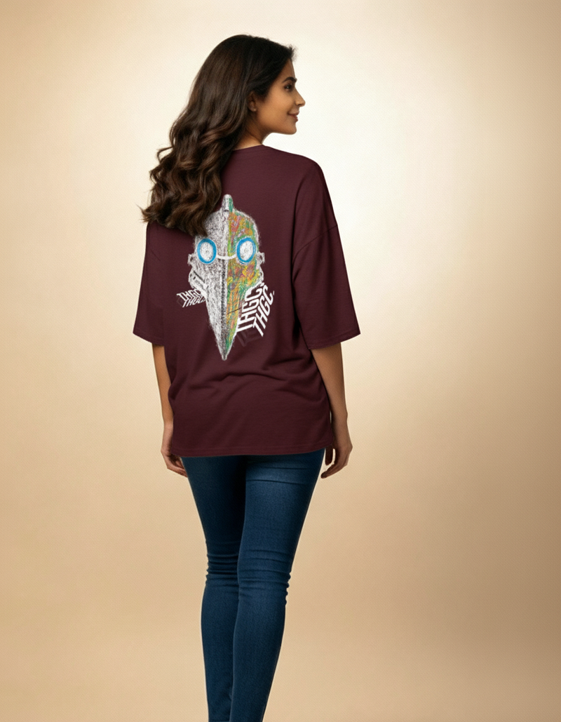 THGC Essentials “Khonshu” Dark Edition Oversized French Terry Womens T-Shirt