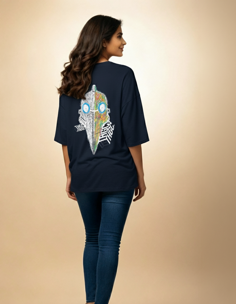 THGC Essentials “Khonshu” Dark Edition Oversized French Terry Womens T-Shirt