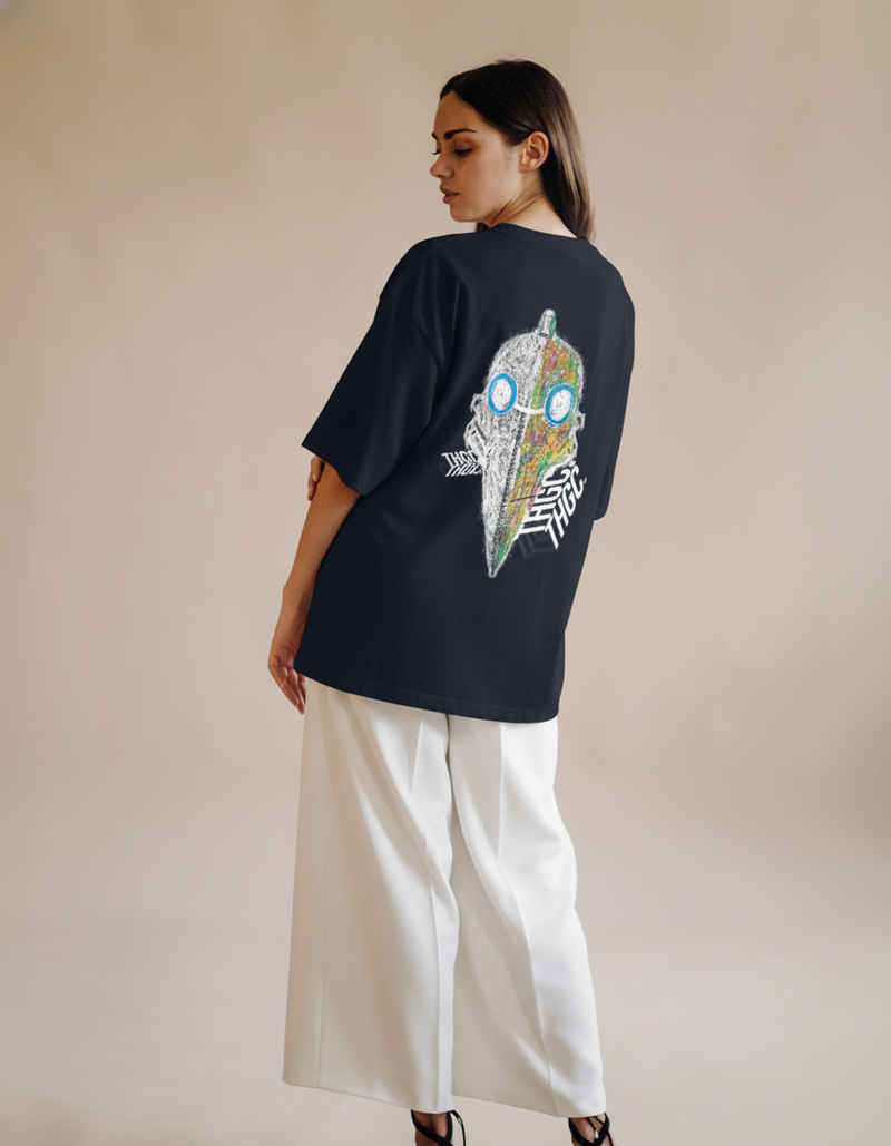 THGC Essentials “Khonshu” Dark Edition Oversized French Terry Womens T-Shirt