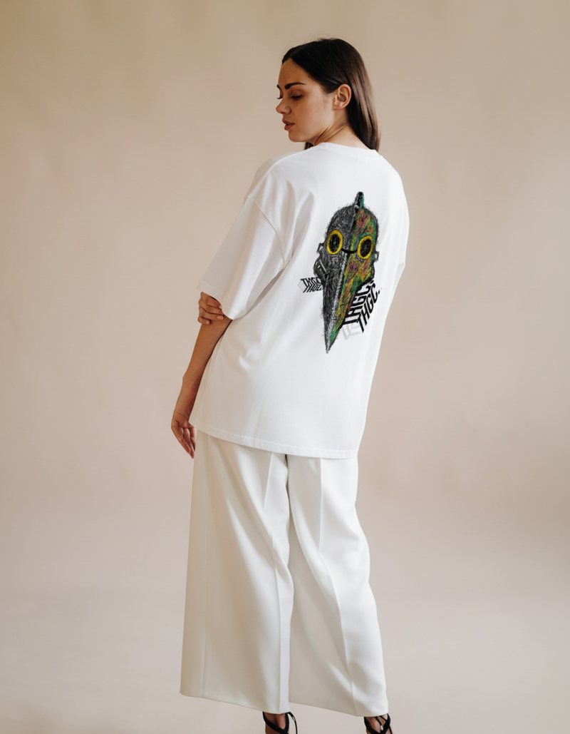 THGC Essentials – “Khonshu” Light Edition Oversized French Terry Womens T-Shirt