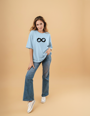 THGC Essentials Infinity Edition French Terry Oversized Womens T-Shirt